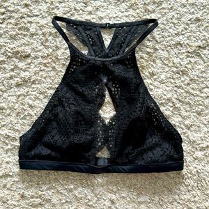 Victoria’s Secret black lace bralette. Size XS.